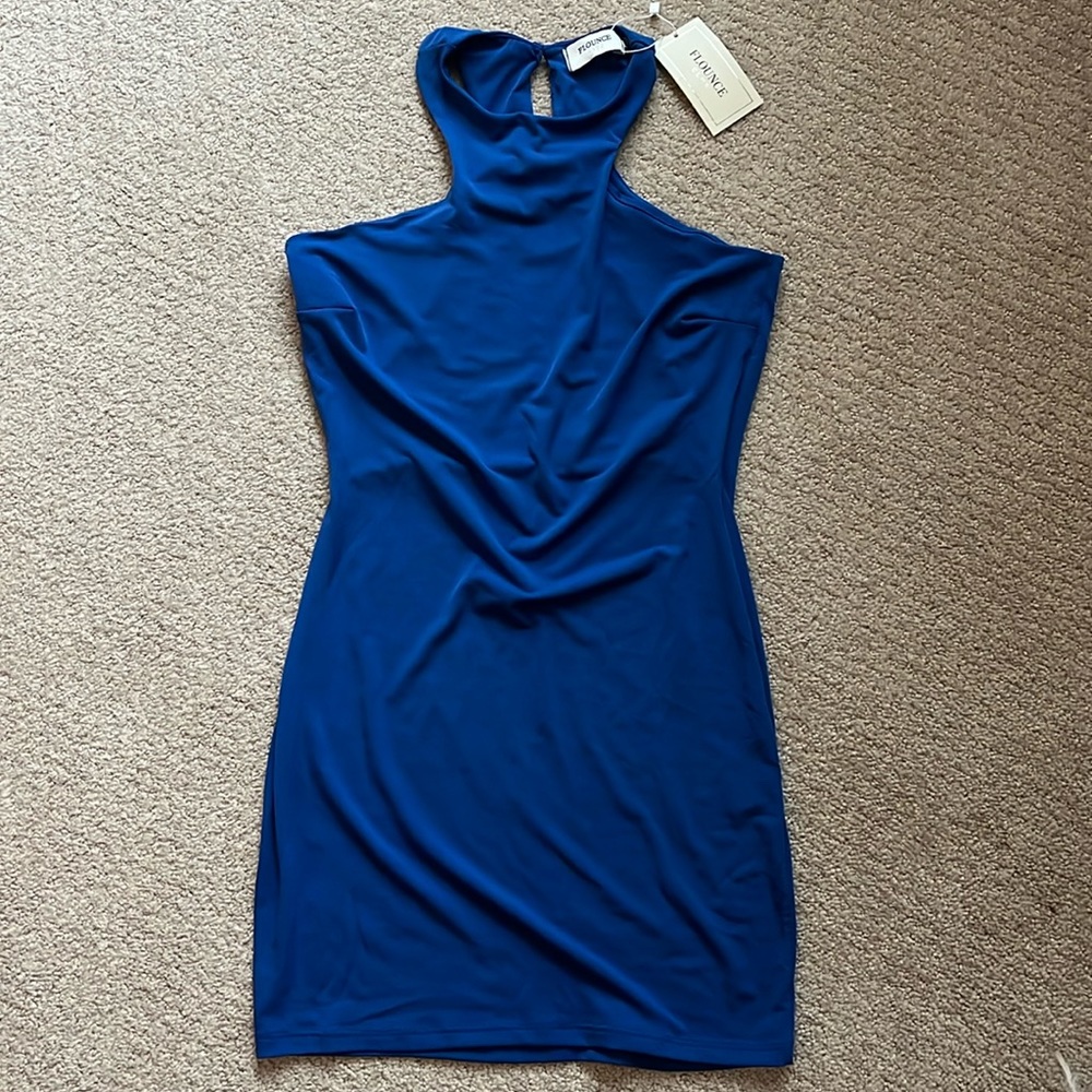 Royal blue mini dress size 2